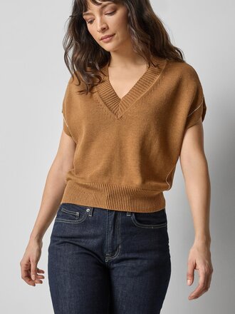 Lilla P V-Neck Wedge Sweater