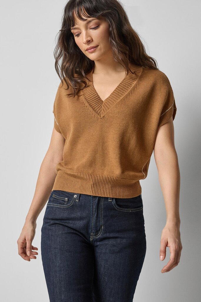 Lilla P V-Neck Wedge Sweater