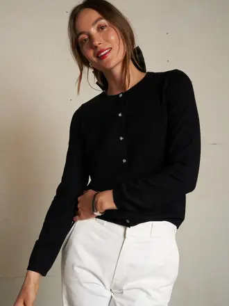Perfect White Tee Moira Cardigan