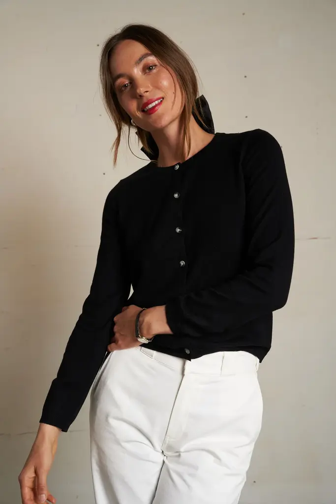 Perfect White Tee Moira Cardigan