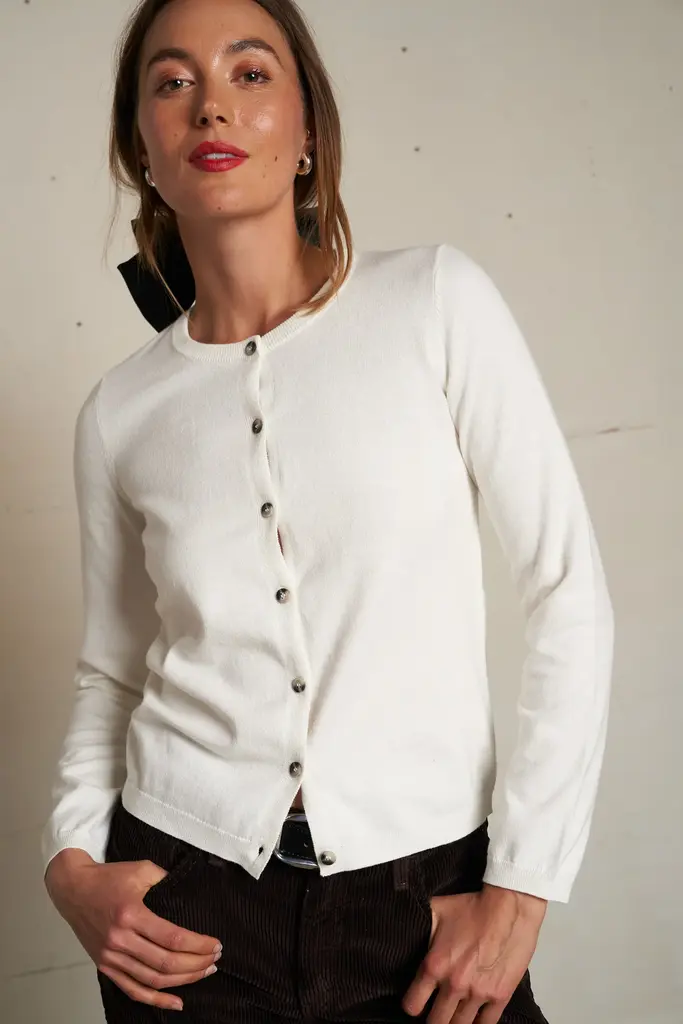Perfect White Tee Moira Cardigan