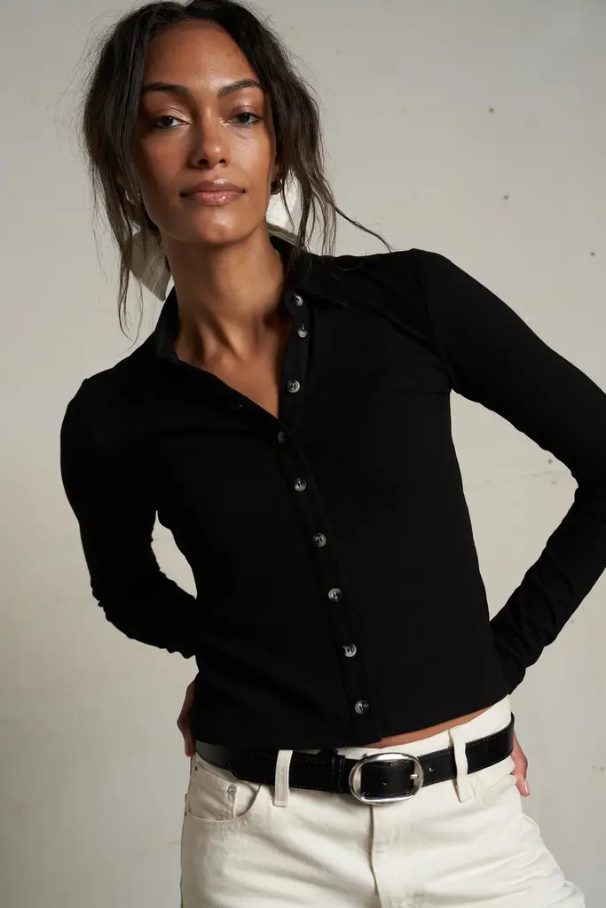 Perfect White Tee Amee Polo Top