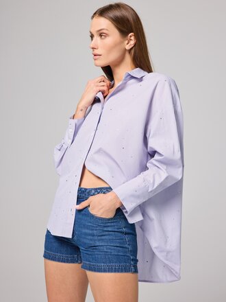Lafata Frankie Crystal Stripe Shirt