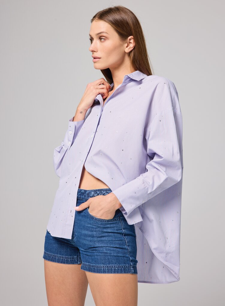 Lafata Frankie Crystal Stripe Shirt