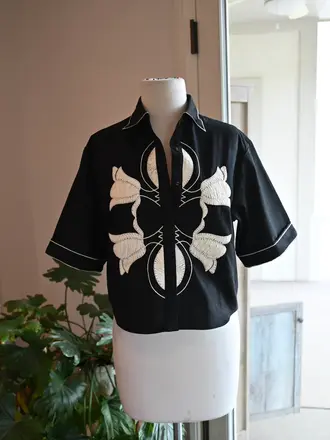 Never A Wallflower Florentine Button Down Top