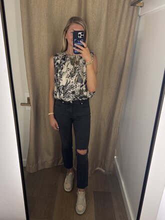 Never A Wallflower Pleated Top