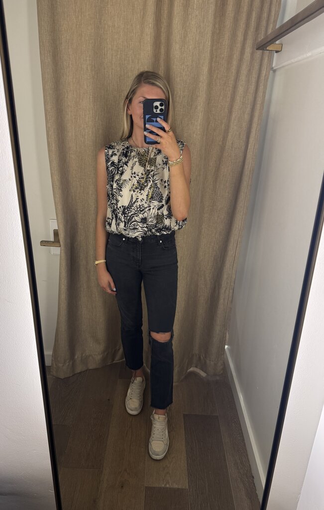 Never A Wallflower Pleated Top