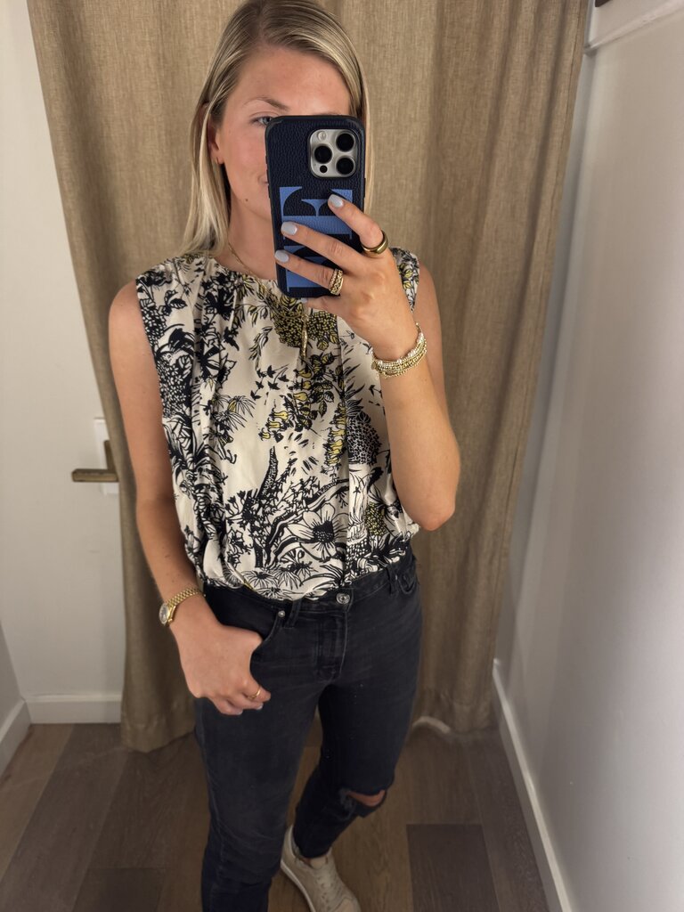 Never A Wallflower Pleated Top