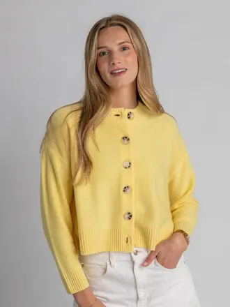 Archer Cashmere Nina Crewneck Cardigan