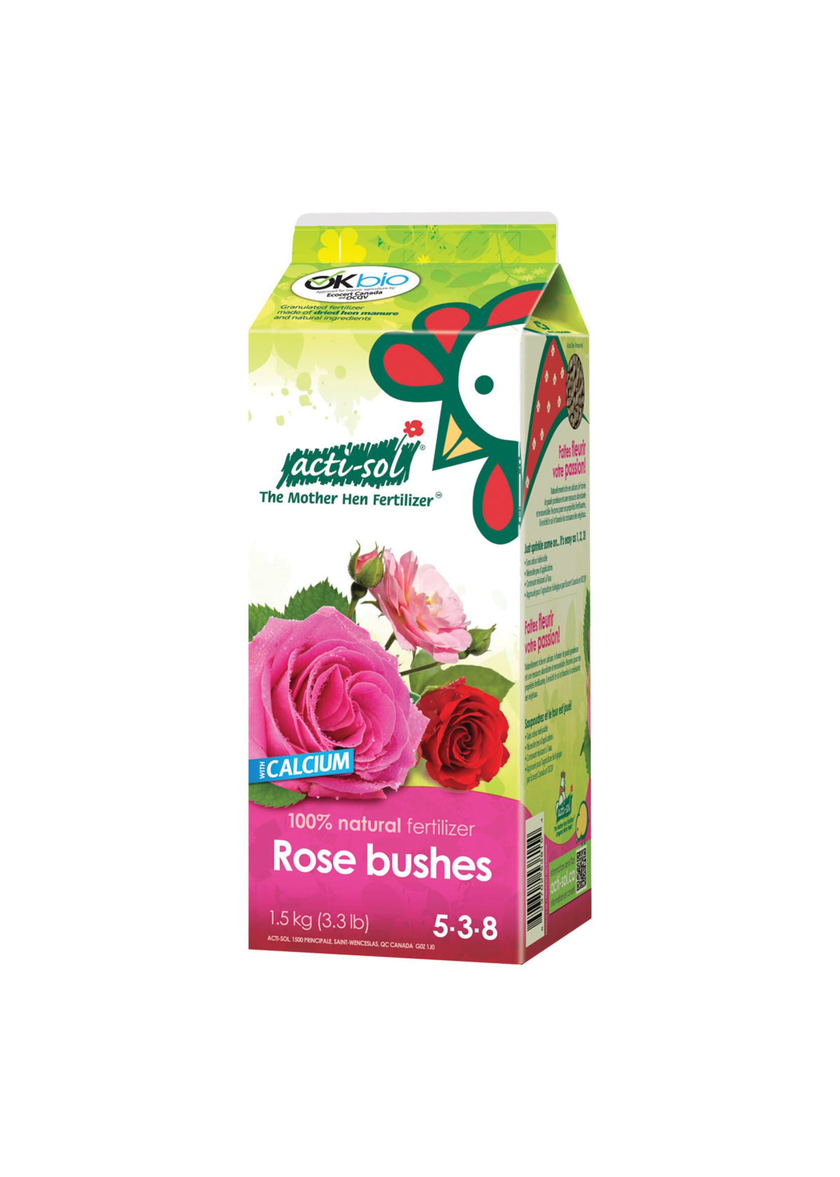 Acti-sol Acti-Sol Rose Bushes 5-3-8 1.5kg
