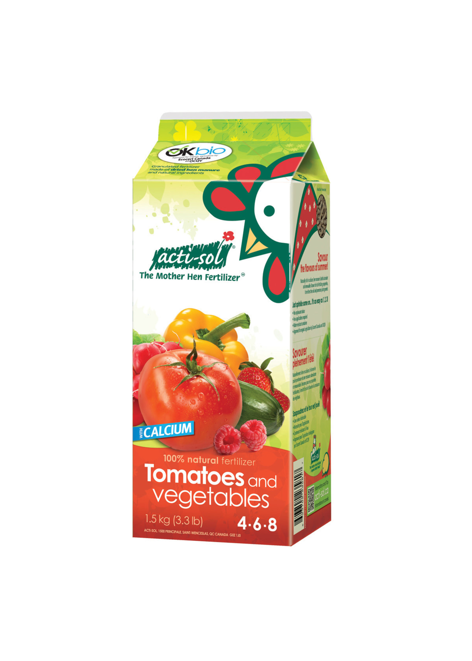 Acti-sol Acti-Sol Tomatoes and Vegetables 4-6-8 1.5Kg