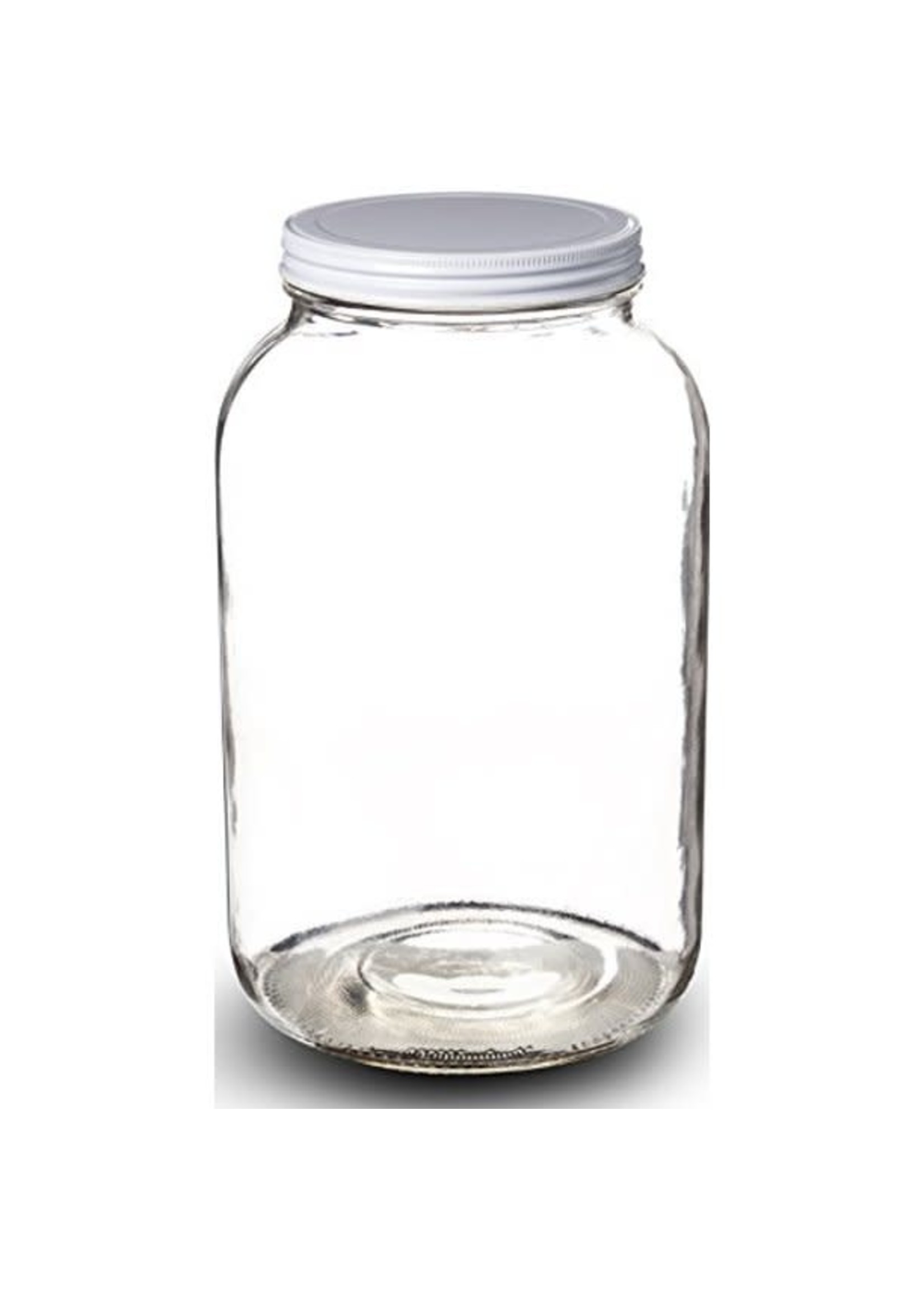 Uline WIDE-MOUTH GLASS JARS / METAL LID 1 GALLON