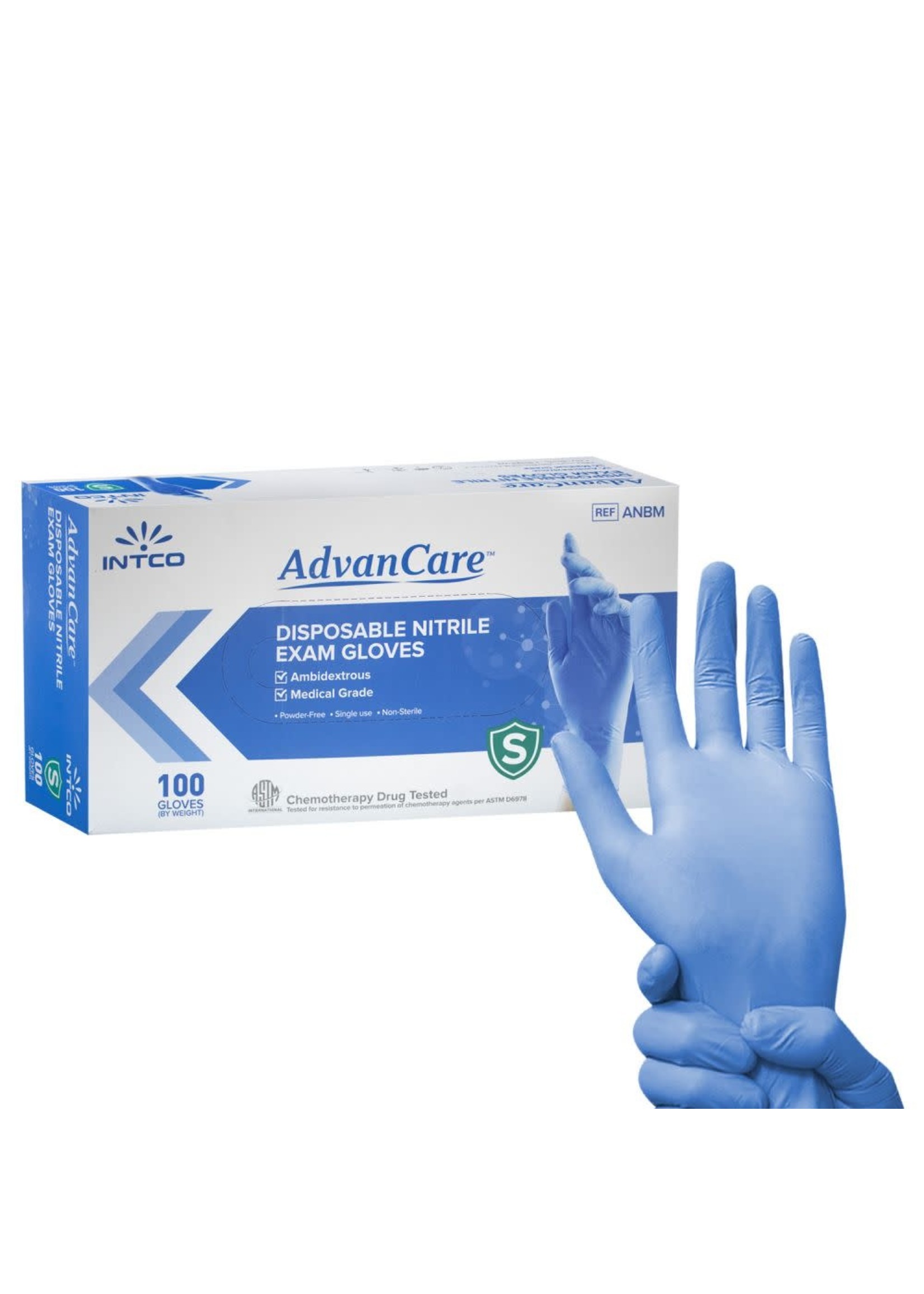AdvanCare Disposable Nitrile Gloves (100/cs)