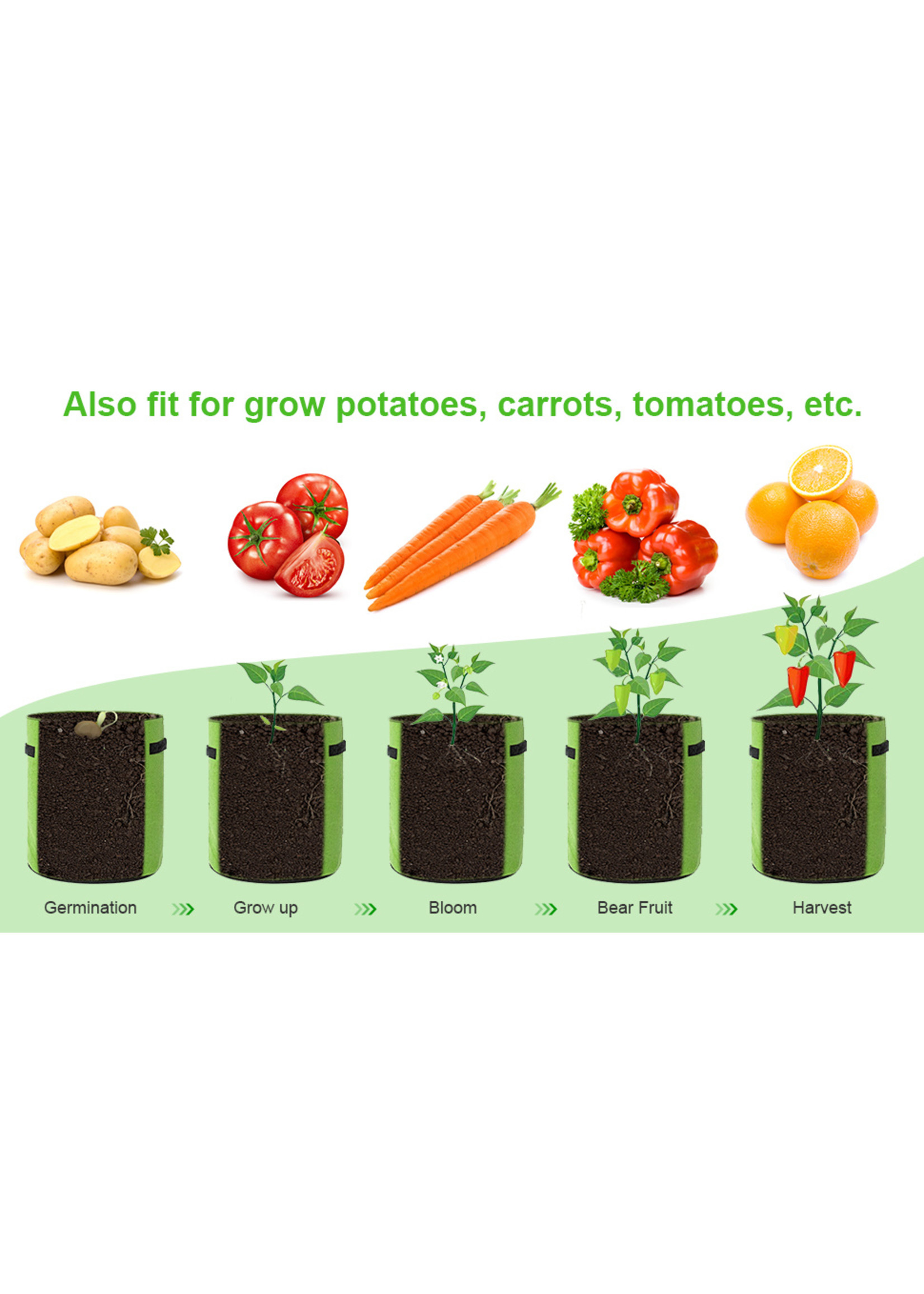 Potato Grow Bags 7 Gallon