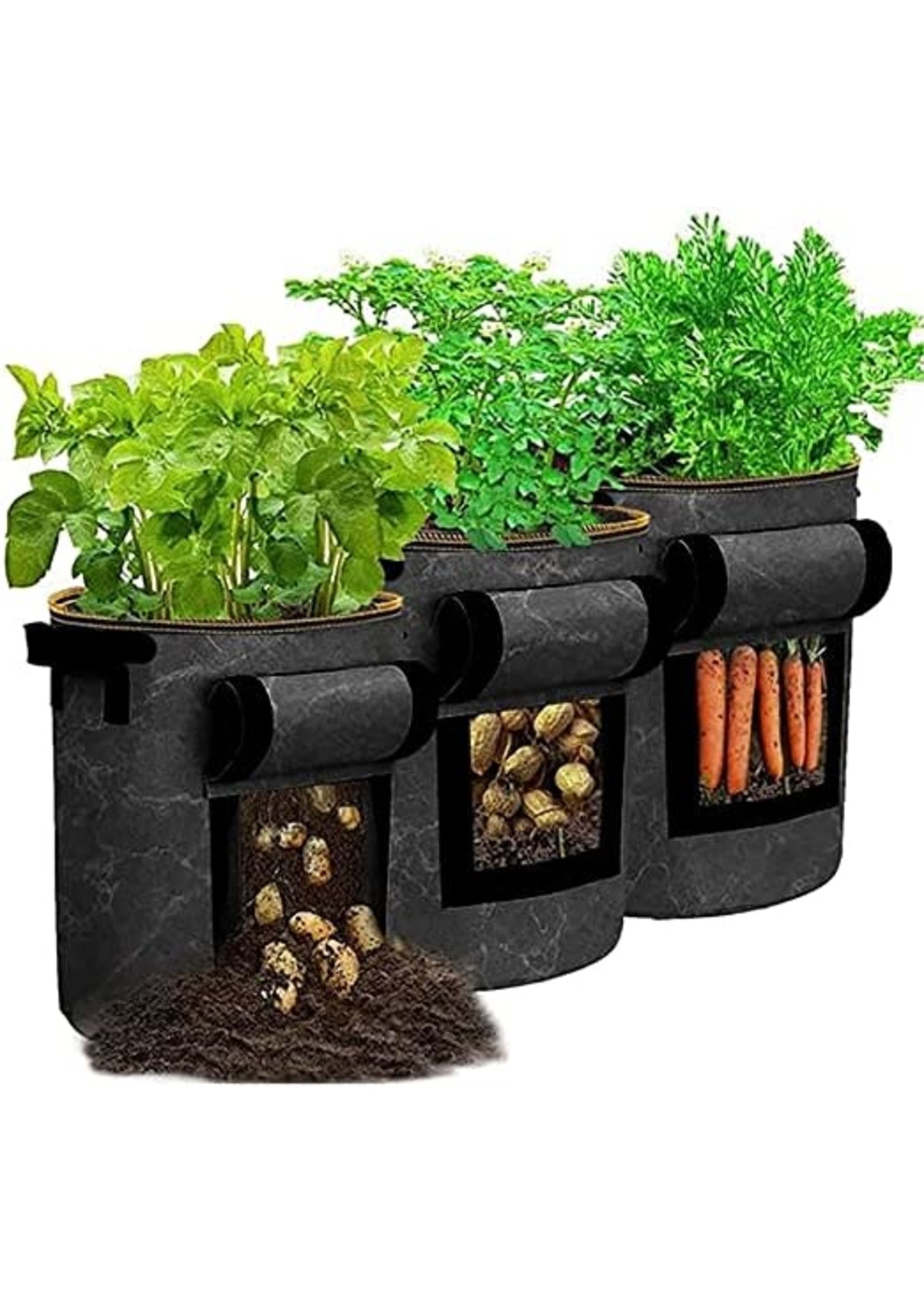 TooCust Potato Grow Bags 10 Gallon Black