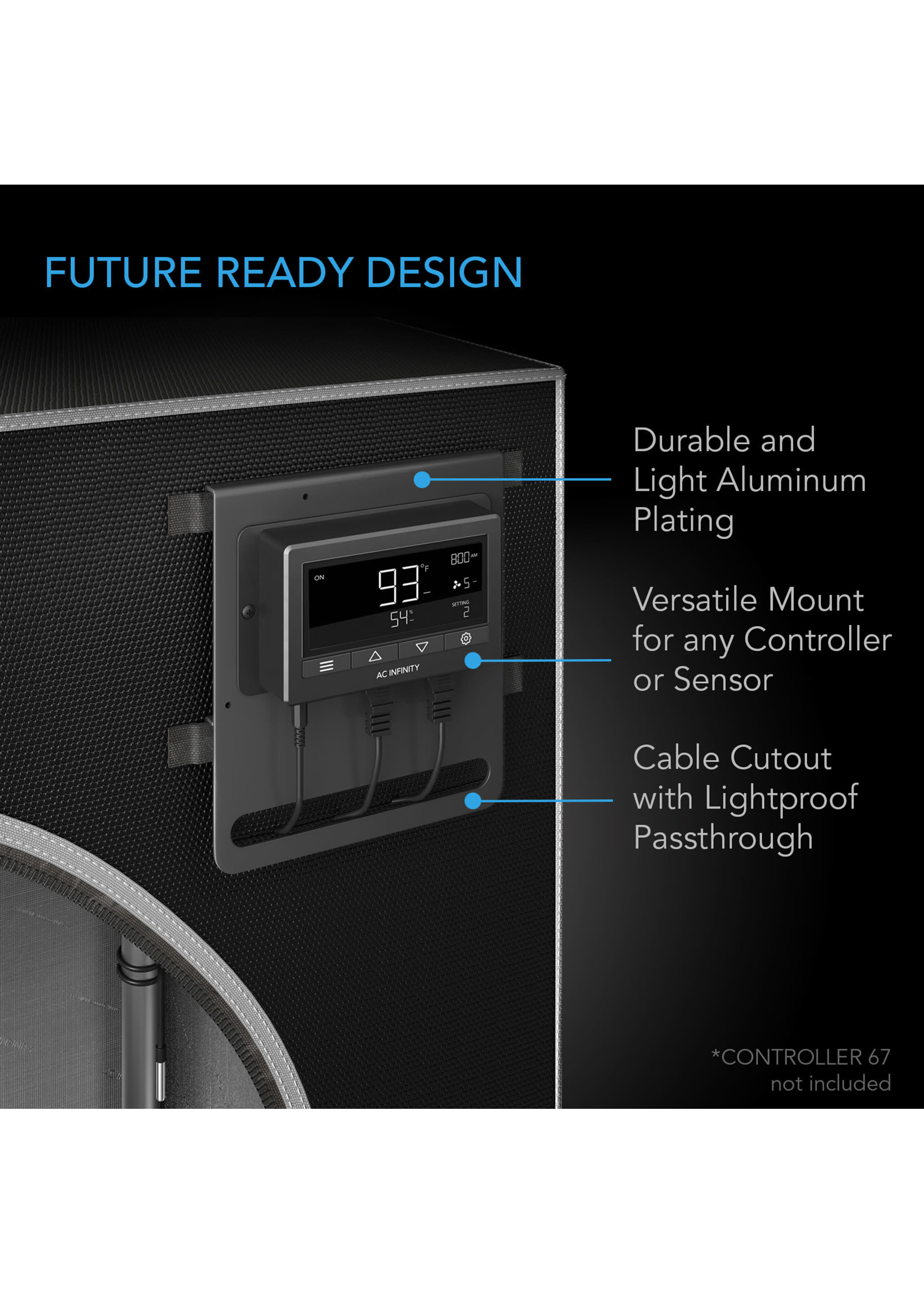 AC Infinity AC INFINITY GROW TENT 3'X2'X6' CLOUDLAB 632,