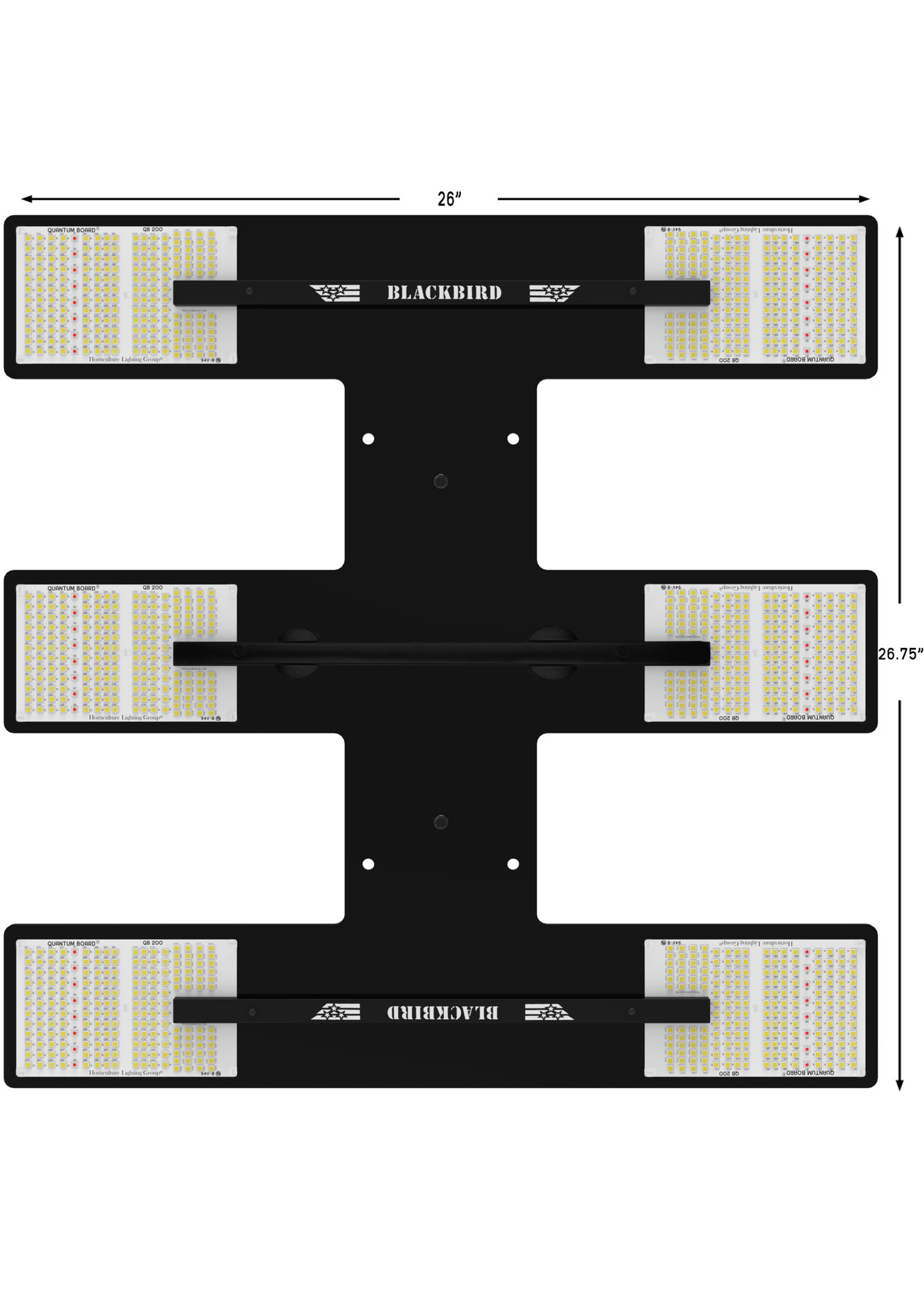 Horticulture Lighting Group HLG BLACKBIRD Led Grow Light 100-600 Watts (SPECIAL ORDER!!)