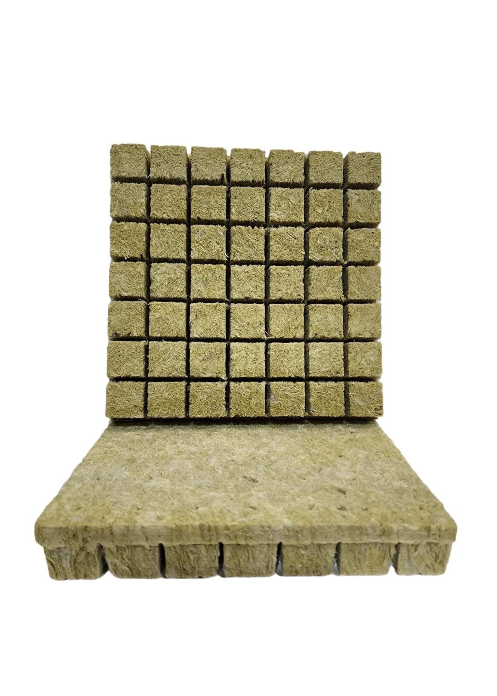 Grodan GRODAN Rockwool Grow Plugs 1.5" x 1.5" - 98 Pcs Hydroponic Mineral Rockwool Starter Cubes