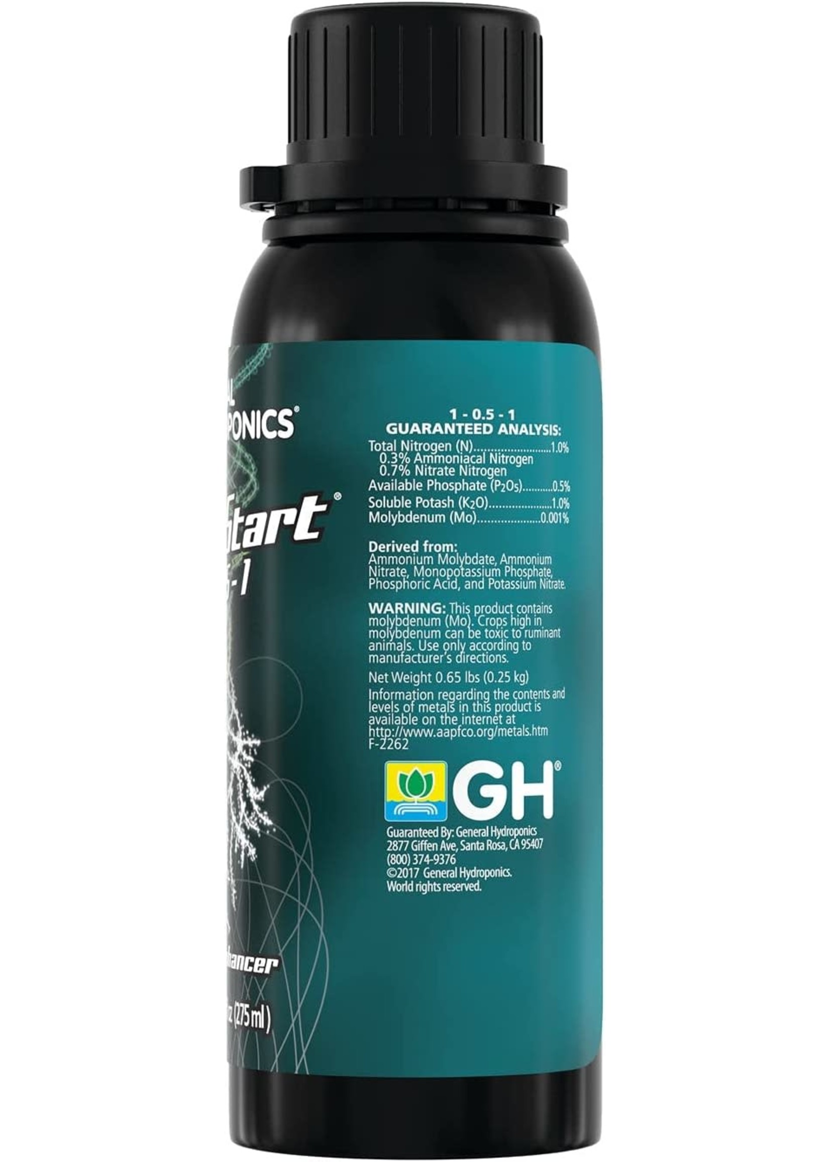 General Hydroponics RAPIDSTART 1-0.5-1 275ML