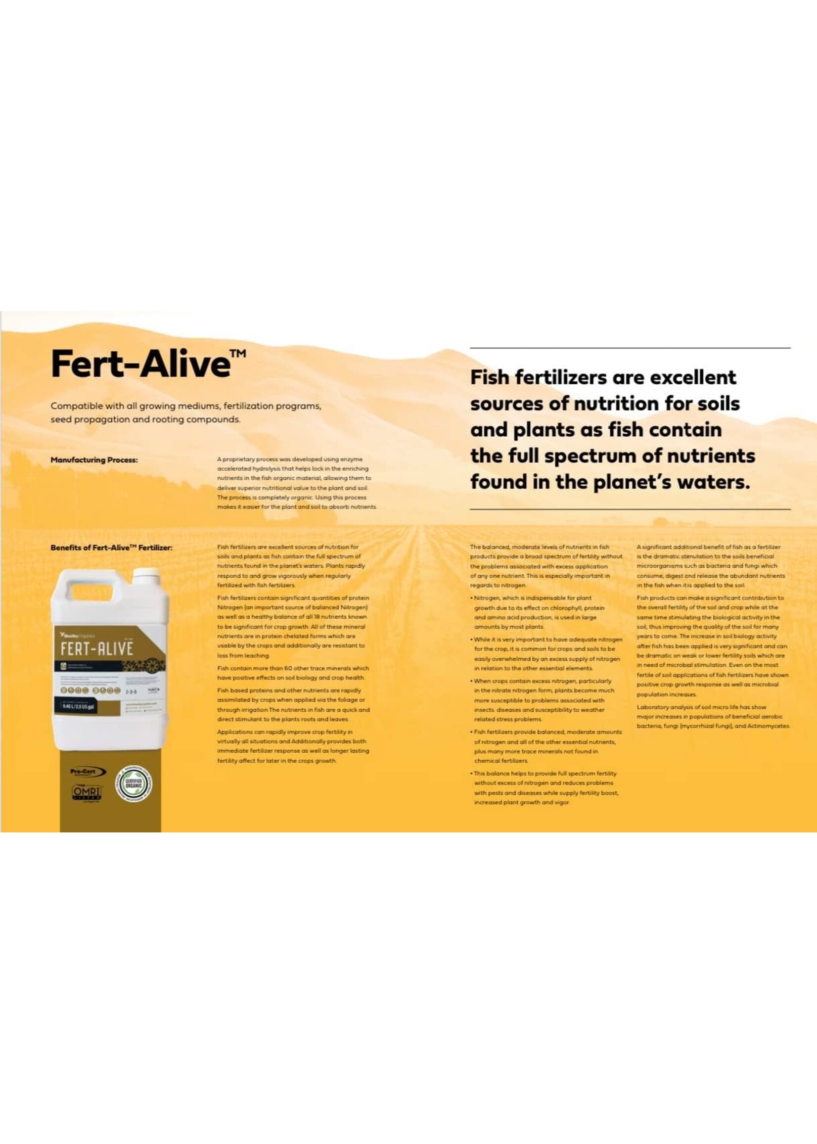 Bluesky Organics Bluesky Organics Fert-Alive™ – Enzymatic Formula