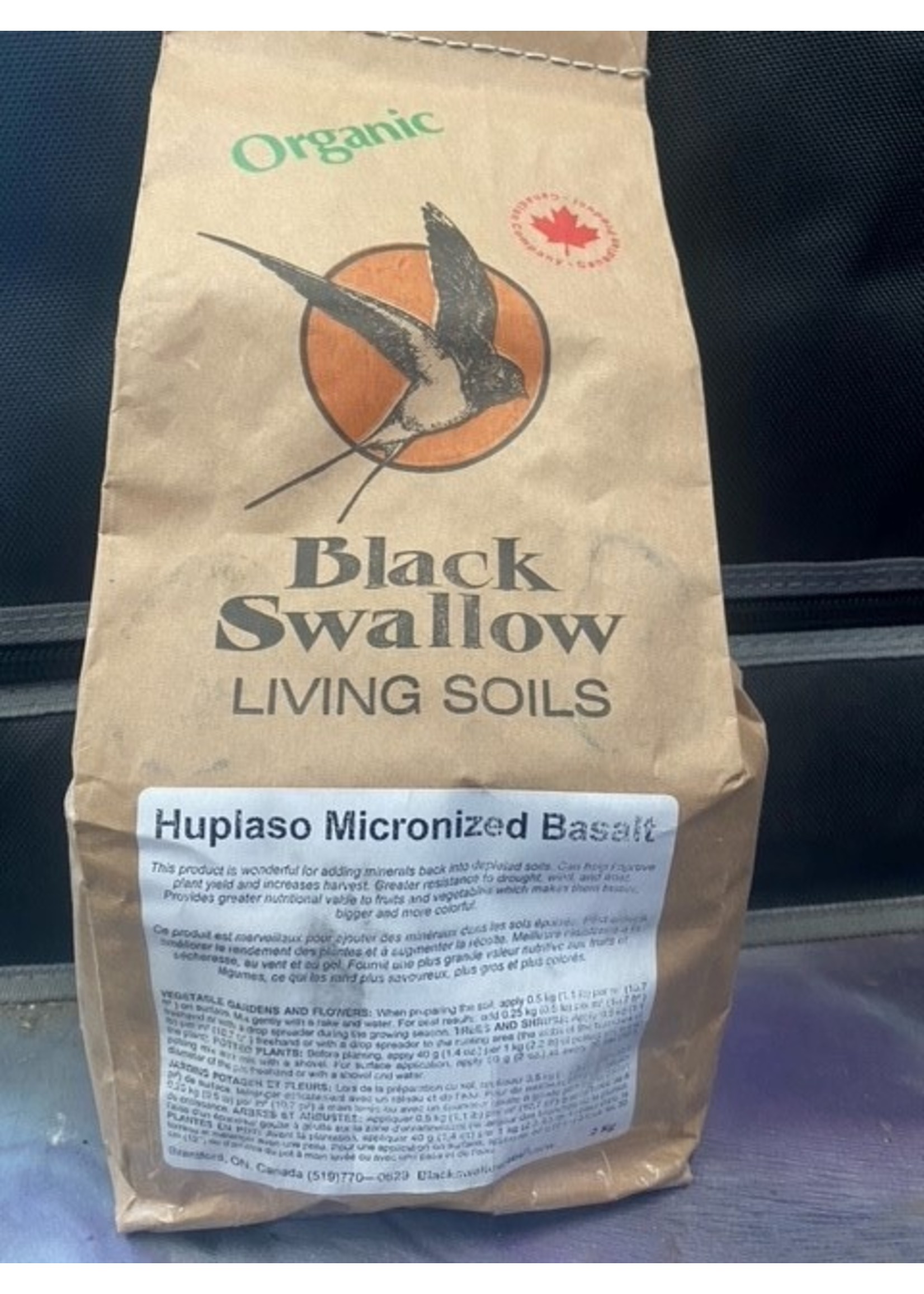 Black Swallow Soil Black Swallow Soil BASALT – HUPLASO (Special Order!)