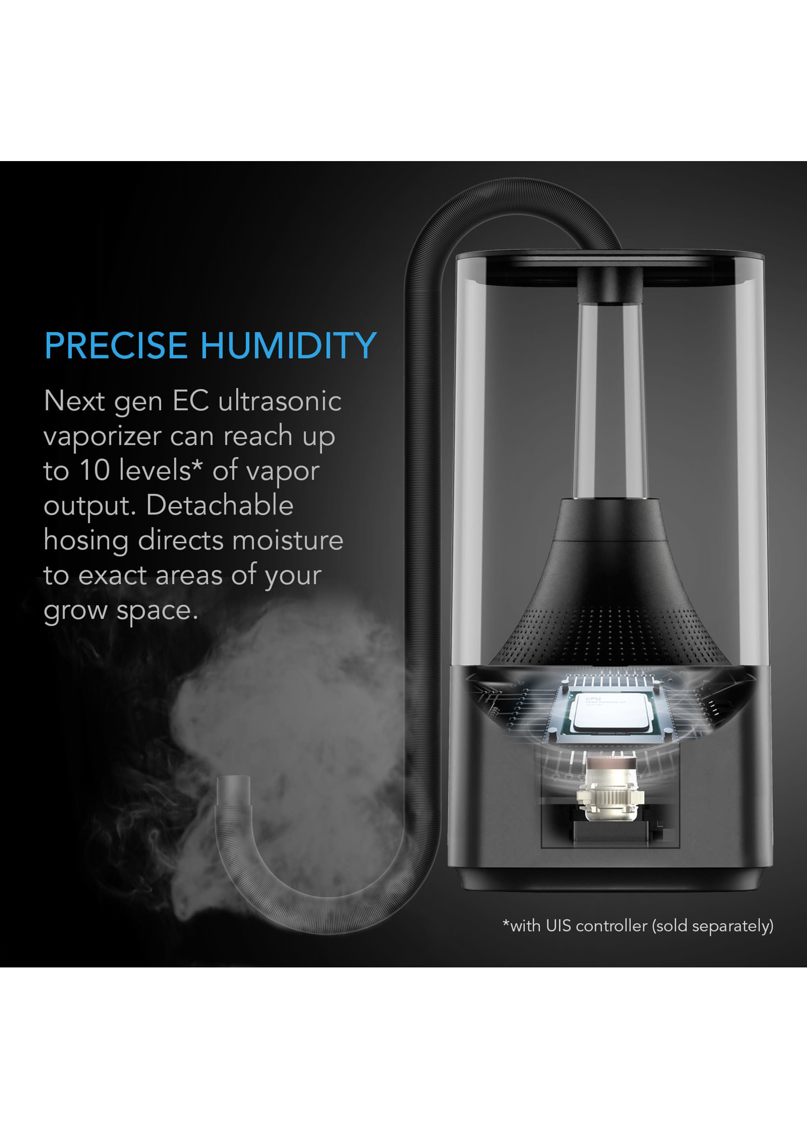 AC Infinity CLOUDFORGE T3, ENVIRONMENTAL PLANT HUMIDIFIER, 4.5L, SMART CONTROLS, TARGETED VAPORIZING