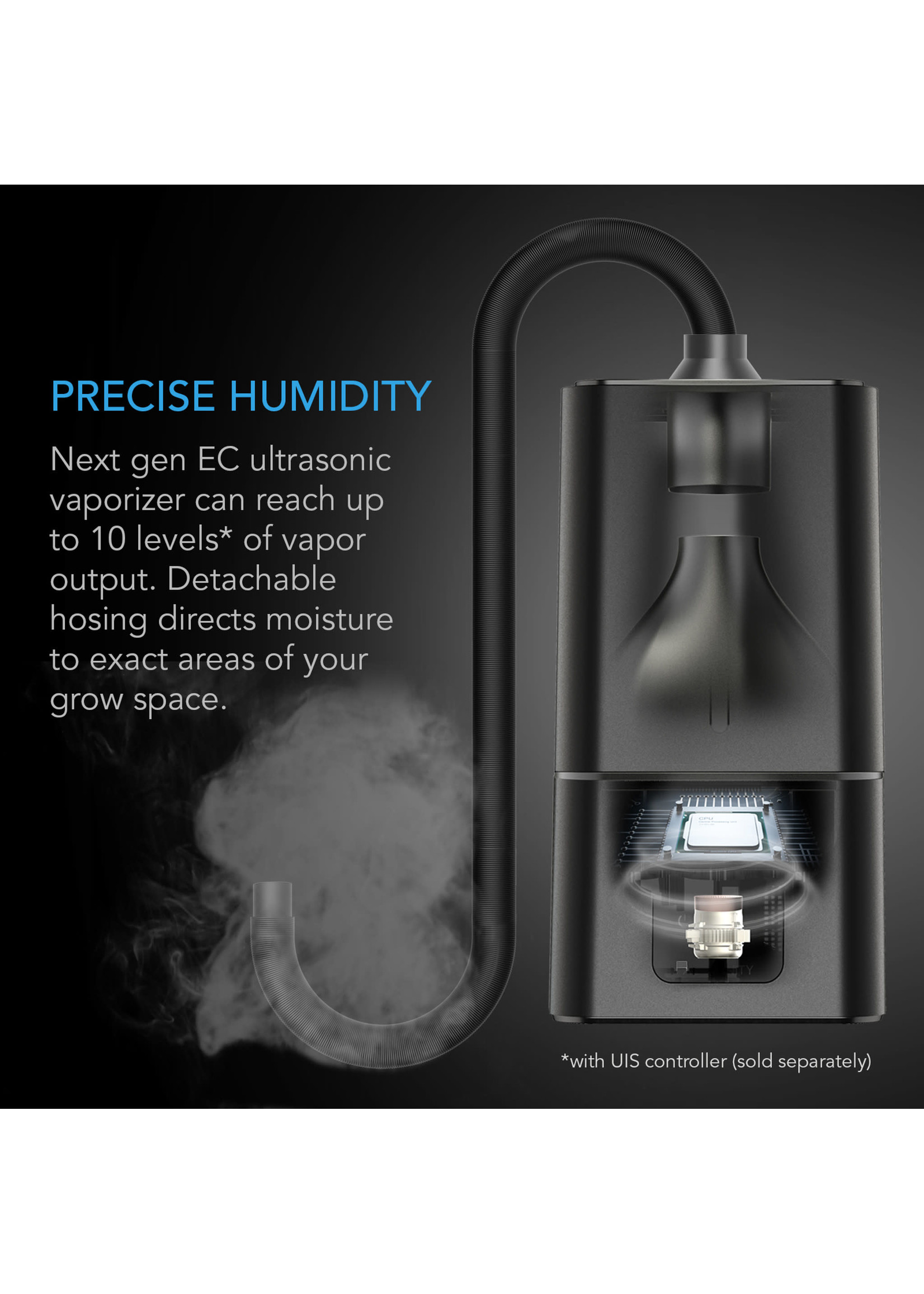 AC Infinity CLOUDFORGE T7, ENVIRONMENTAL PLANT HUMIDIFIER, 15L, SMART CONTROLS, TARGETED VAPORIZING