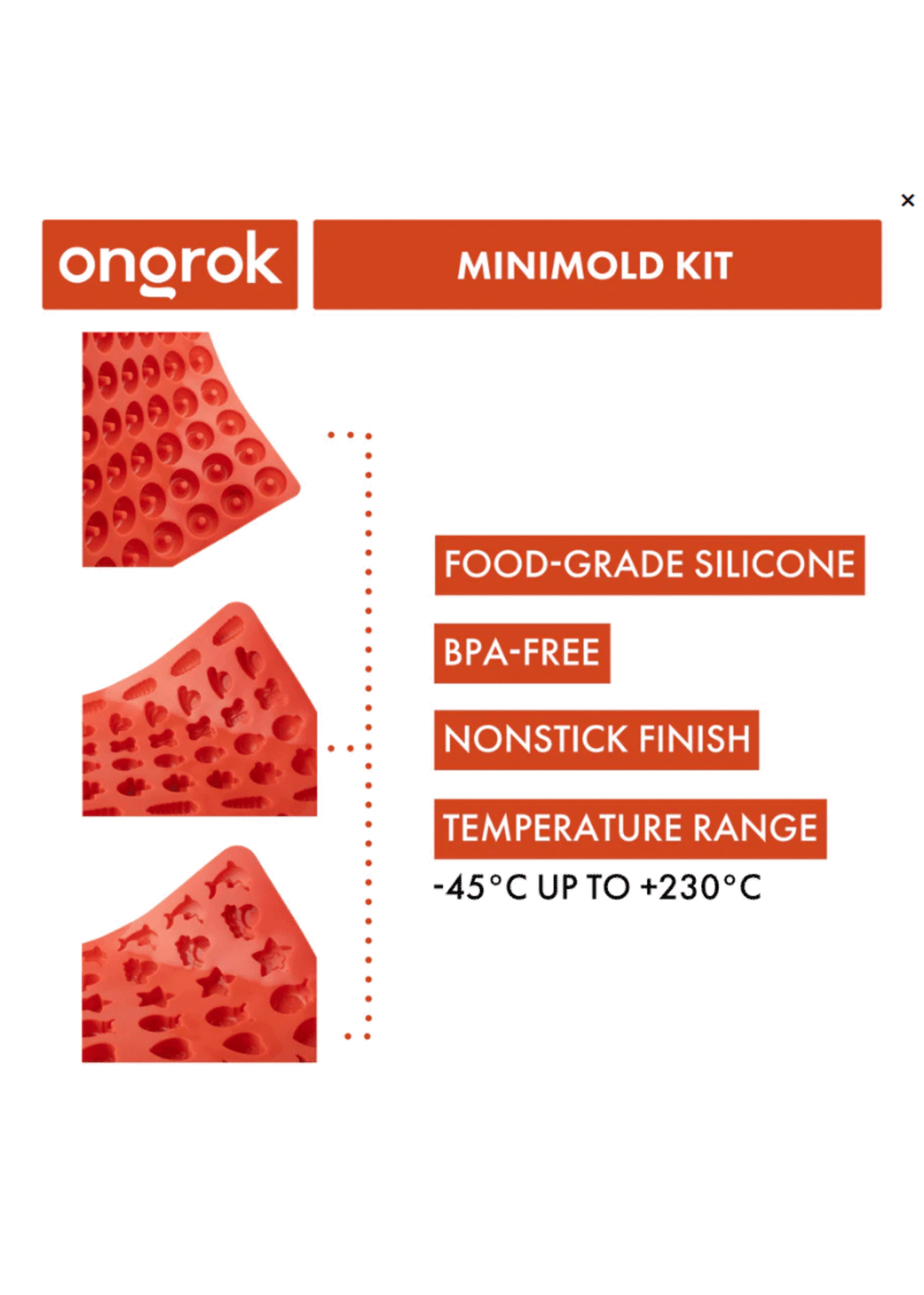 Ongrok Silicone Gummy Molds with Droppers