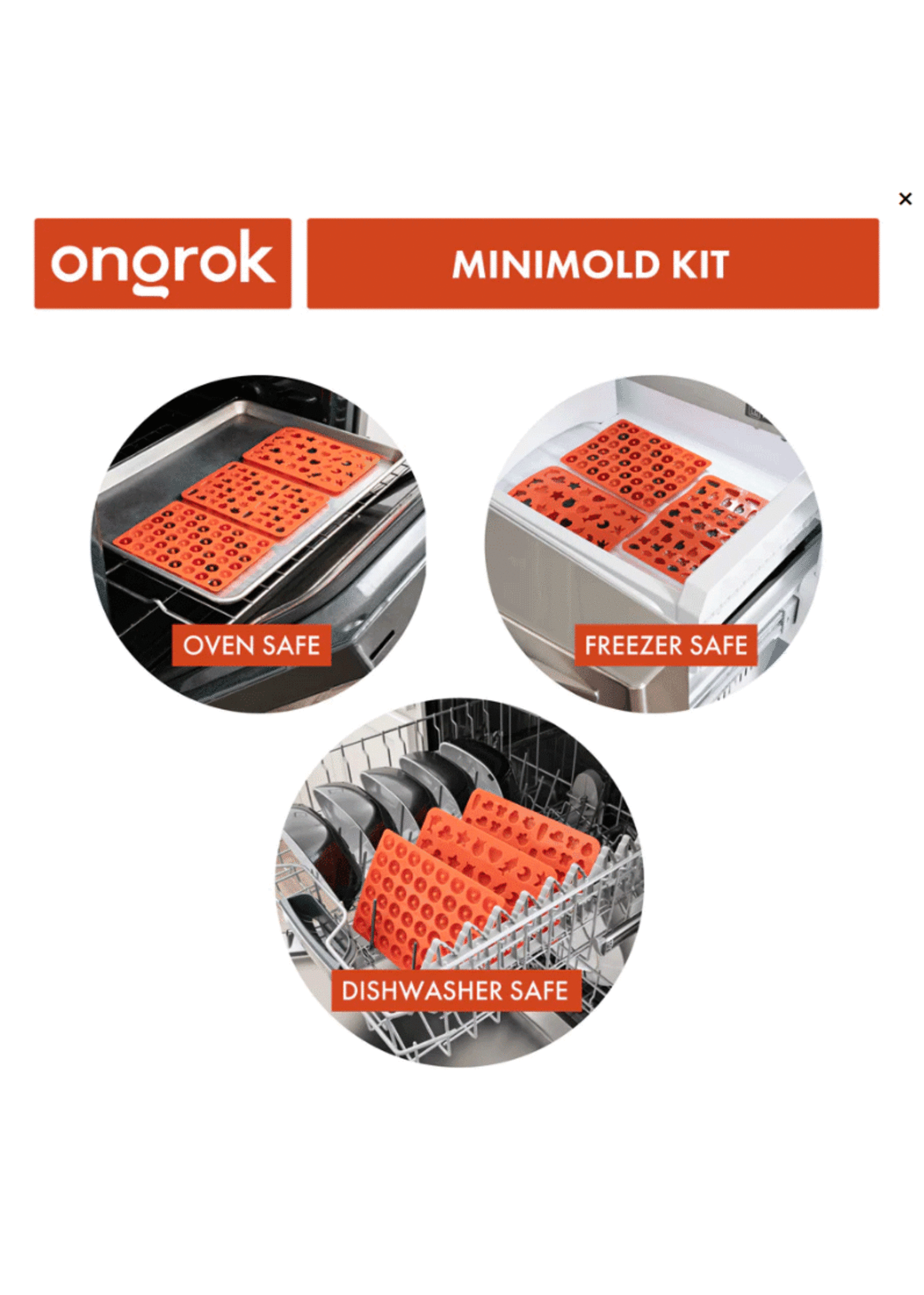 Ongrok Silicone Gummy Molds with Droppers