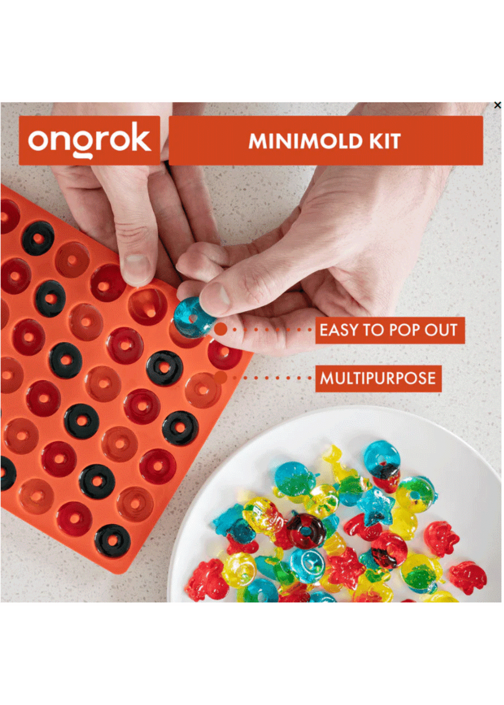 Ongrok Silicone Gummy Molds with Droppers