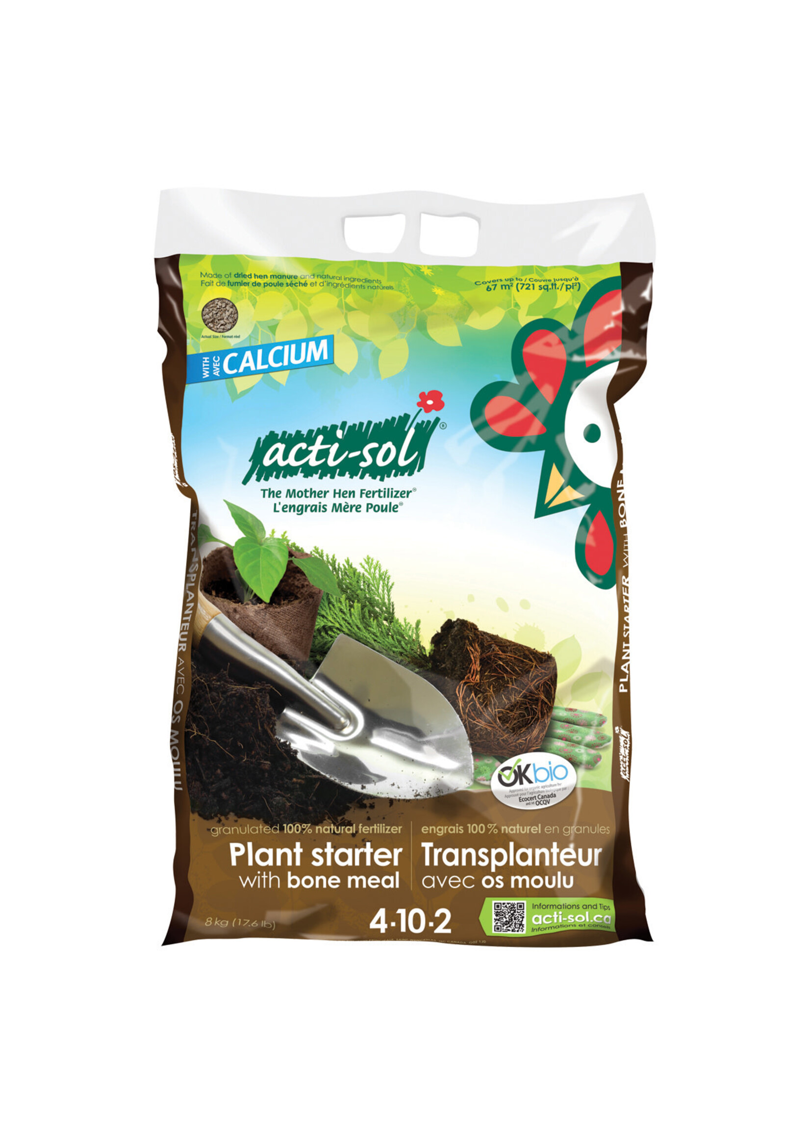 Acti-sol ACTI-SOL Plant Starter w /bone meal 4-10-2 8 kg Sold Instore Only!!