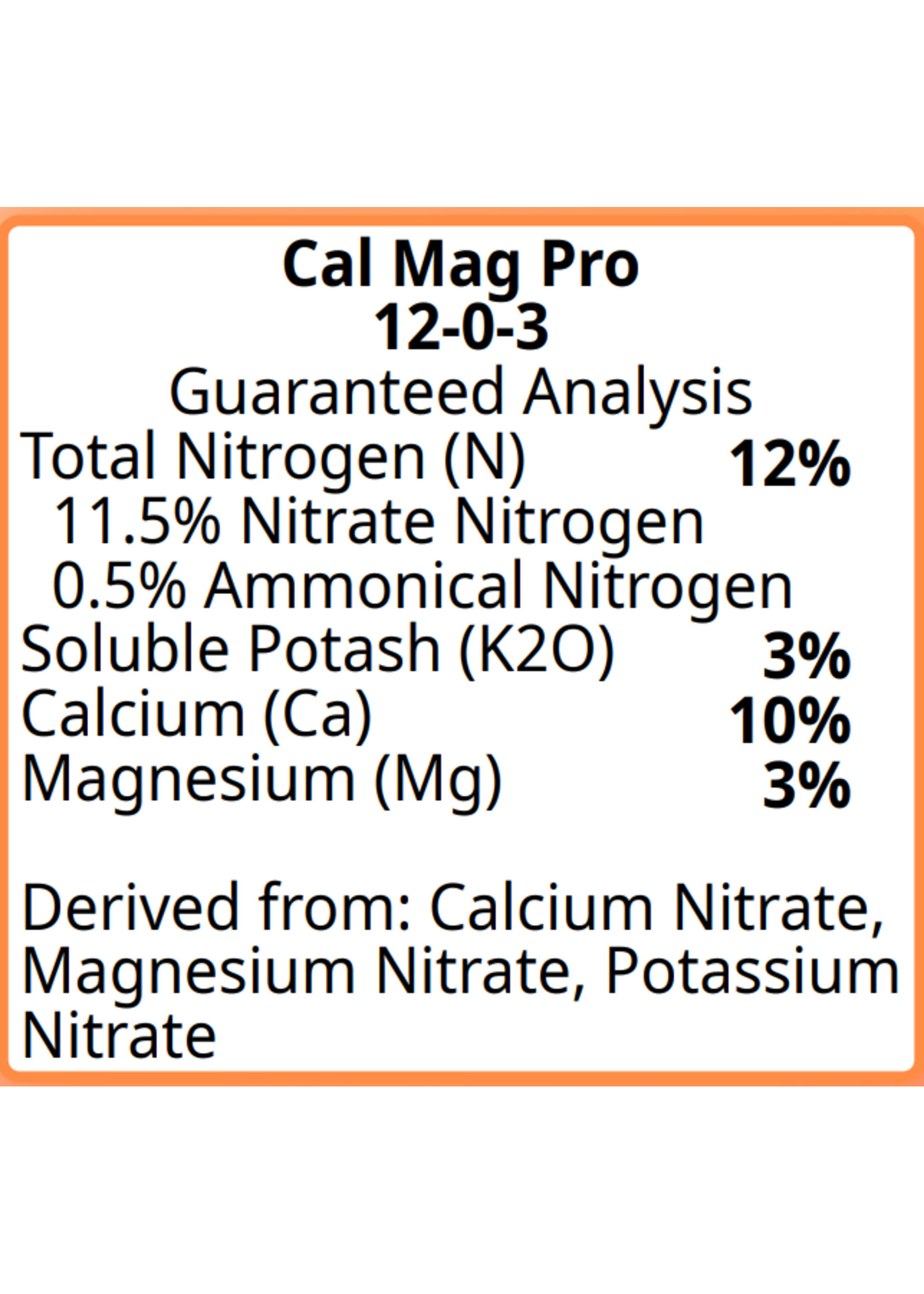 Greenleaf Nutrients Cal+Mag Pro 12-0-3