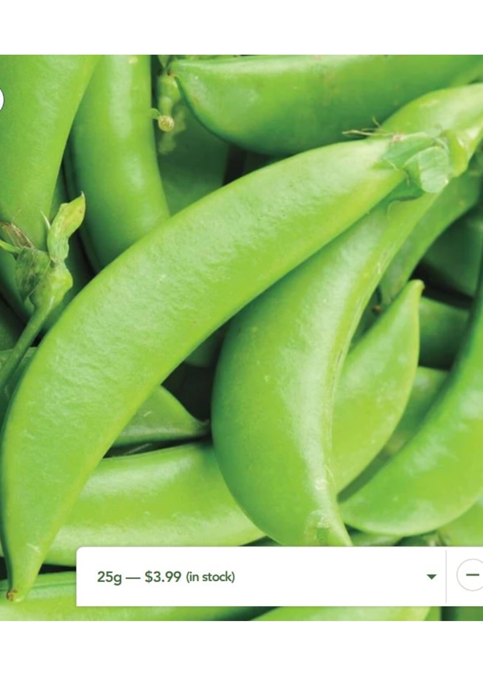 WestCoast Seeds Pea Sugar Ann Snap Pea