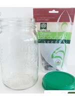 WestCoast Seeds Sprouting Jar with Plastic Lid and Seeds