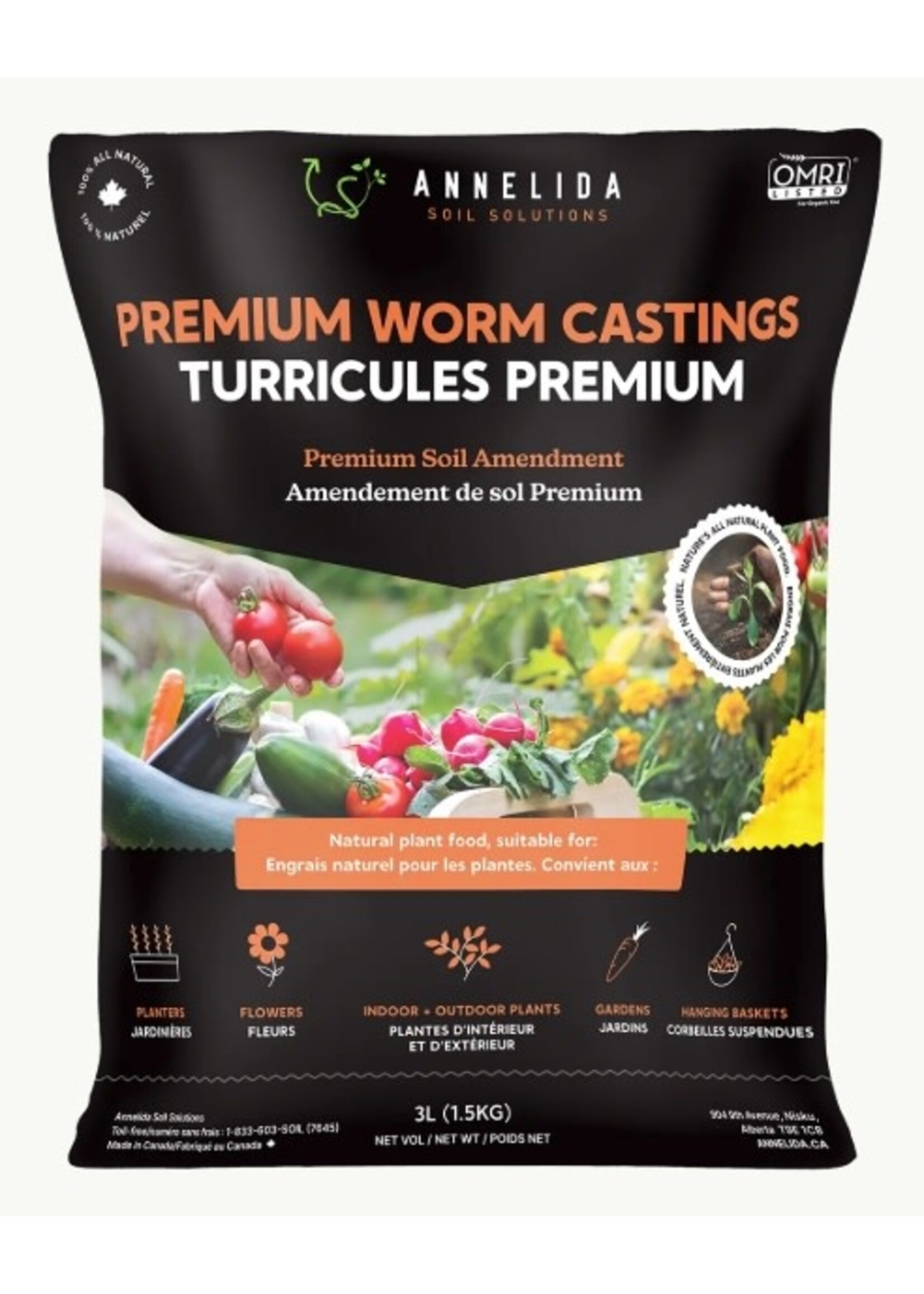 Annelida Annelida PREMIUM WORM CASTINGS 20L Sold In Store Only!!