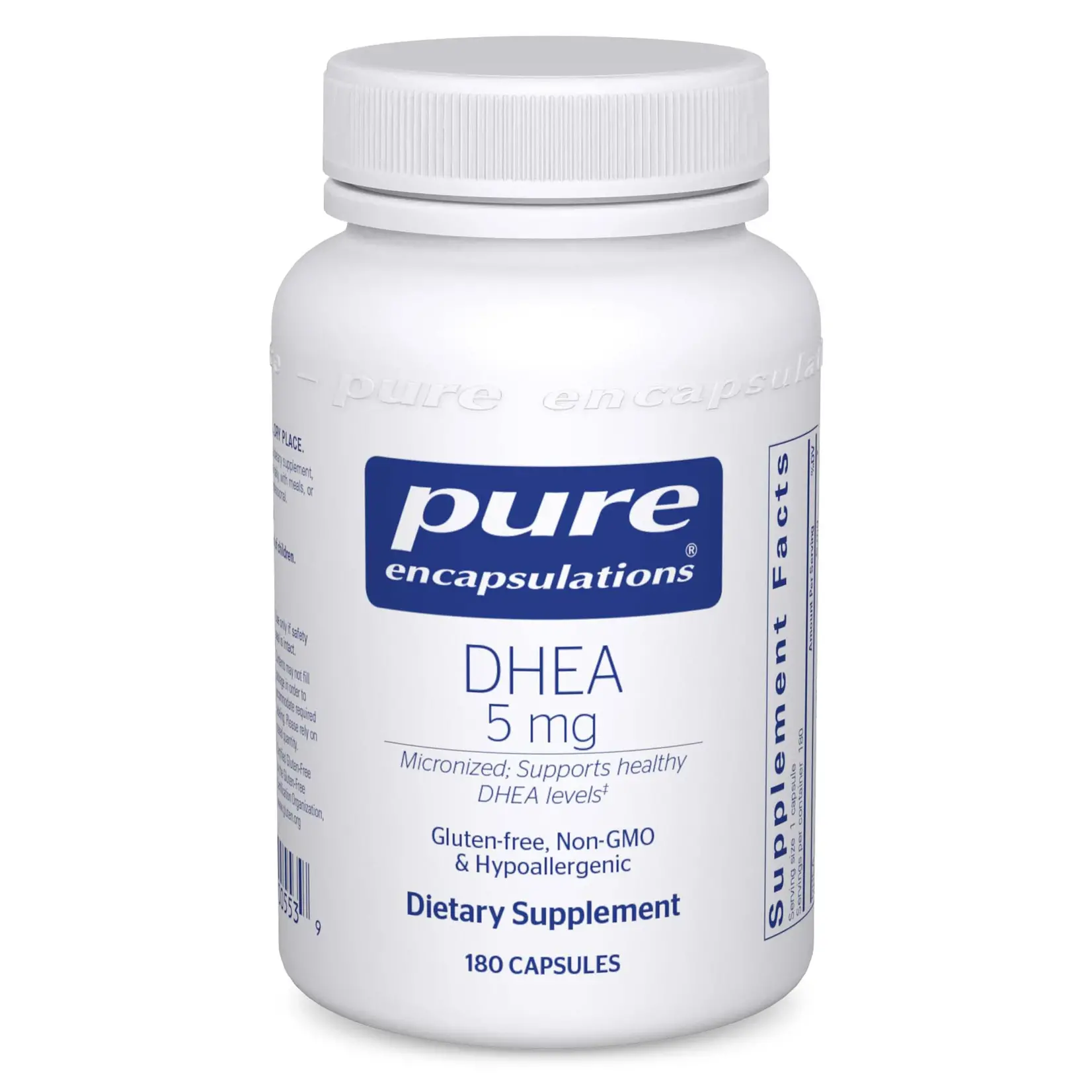 DHEA, 5mg, 180 caps (Pure)