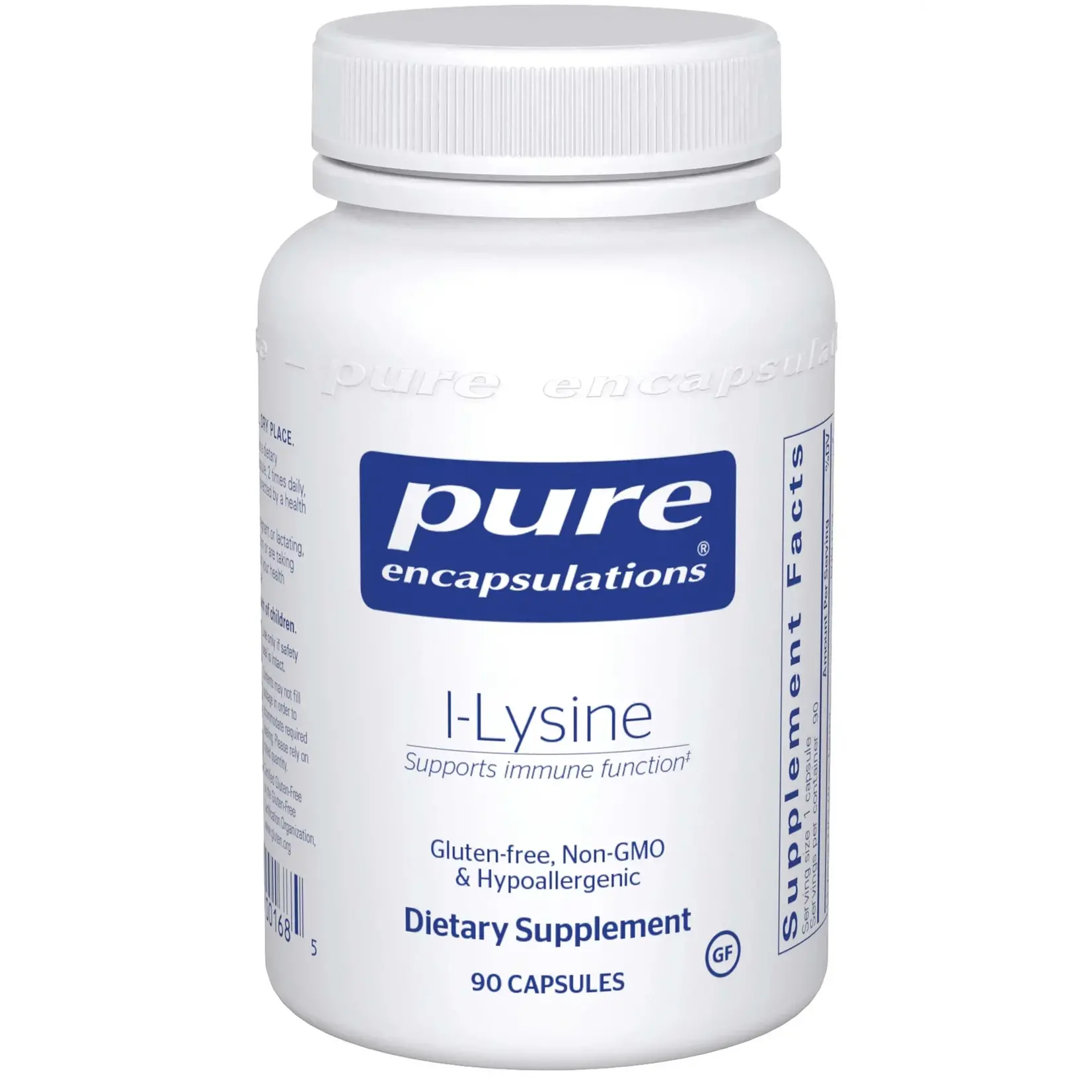 Pure Encapsulations l-Lysine, 500mg  (Pure)