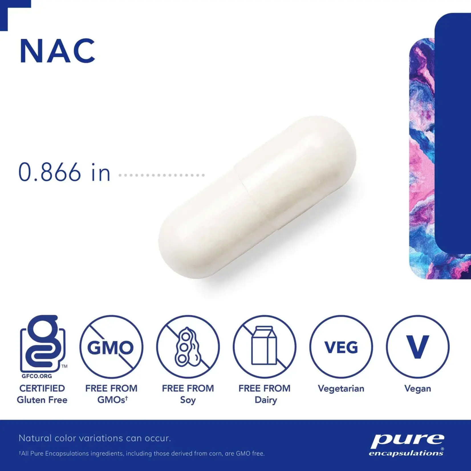 Pure Encapsulations NAC 600mg   (Pure)