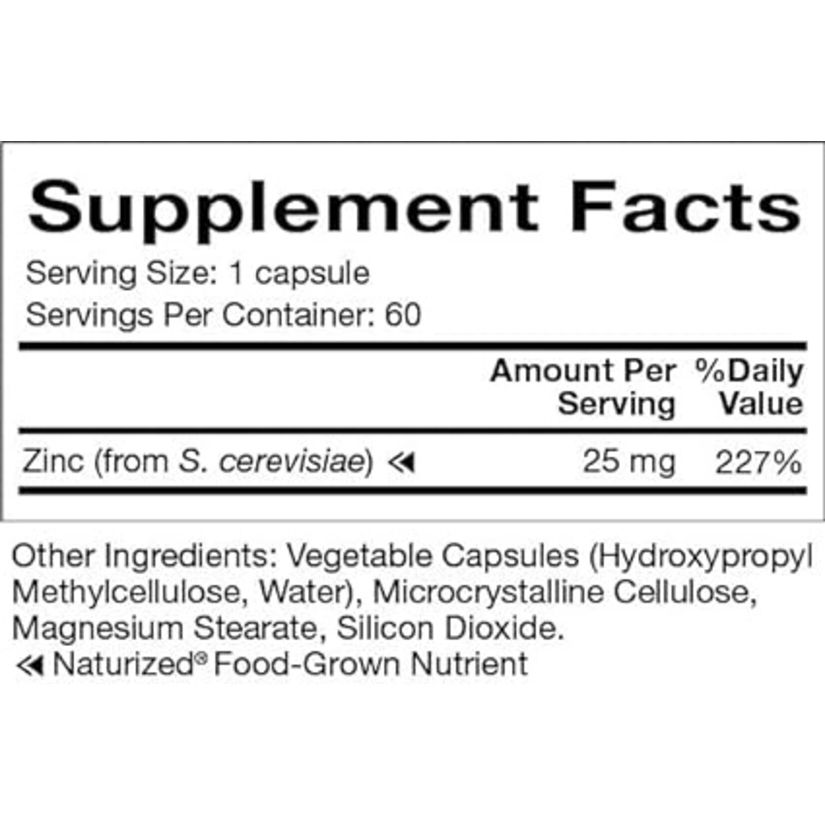 Zinc 25 mg (Natura)