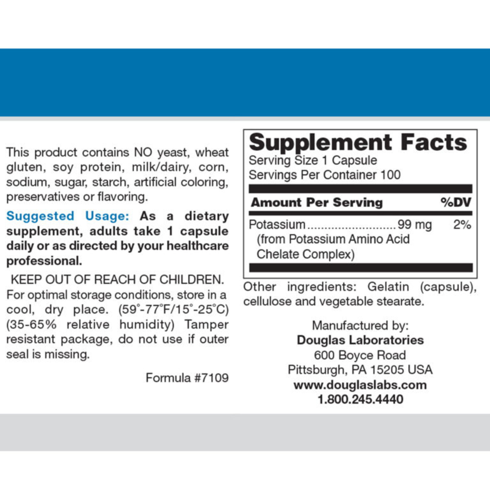 Potassium 99mg Chelated (Douglas Laboratories)