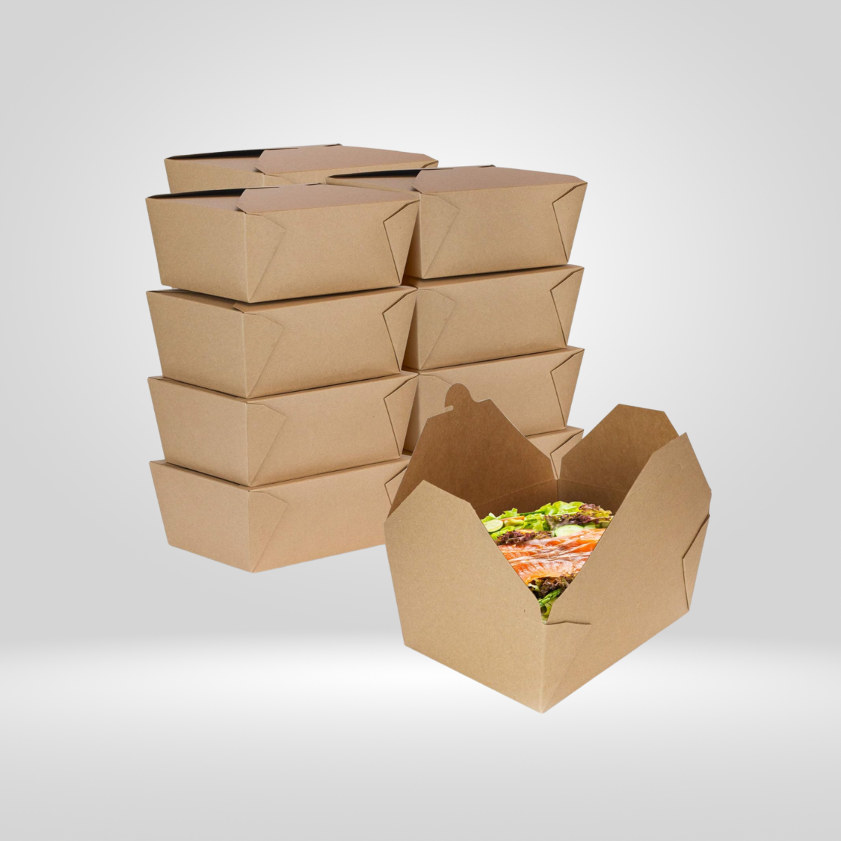 Agio Agio - Kraft Paper Take-out Containers