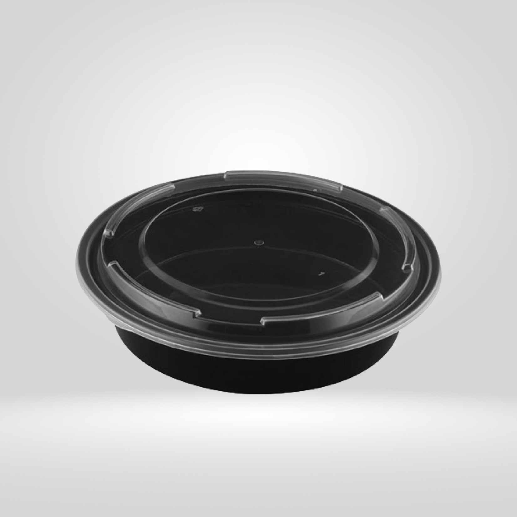 Acko - Food Packer Gladway - Black Round Microwavable Containers