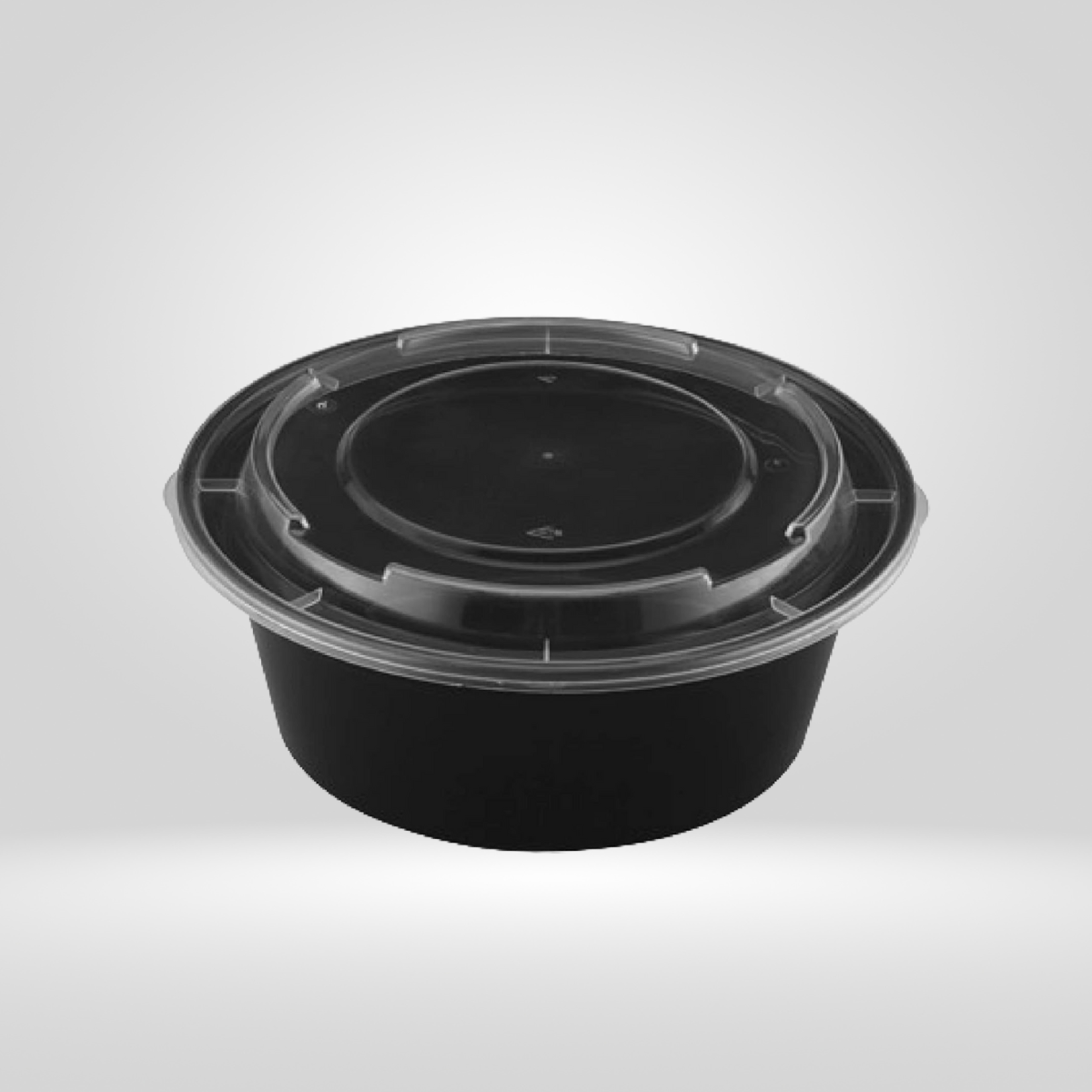 Acko - Food Packer Gladway - Black Round Microwavable Containers