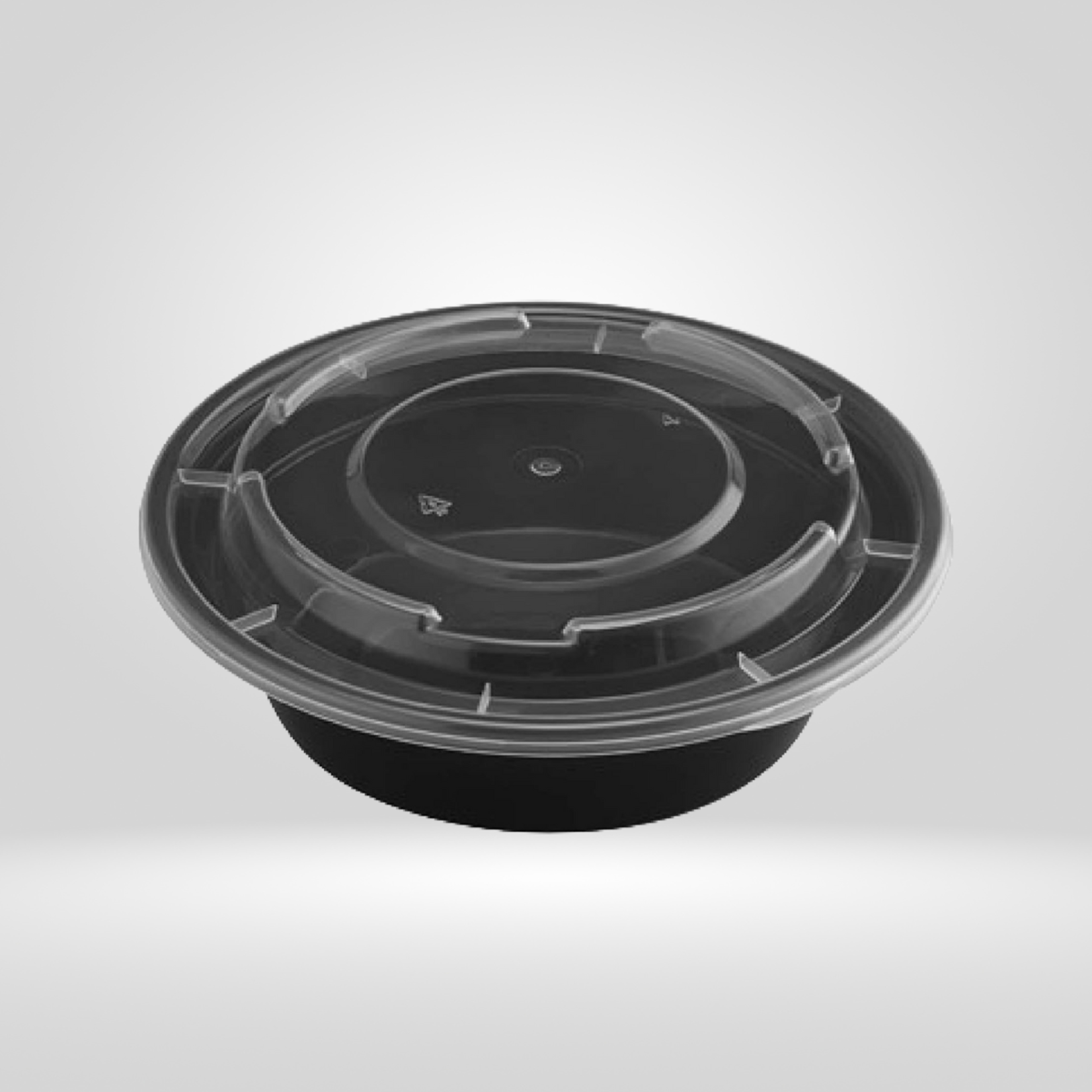 Acko - Food Packer Gladway - Black Round Microwavable Containers