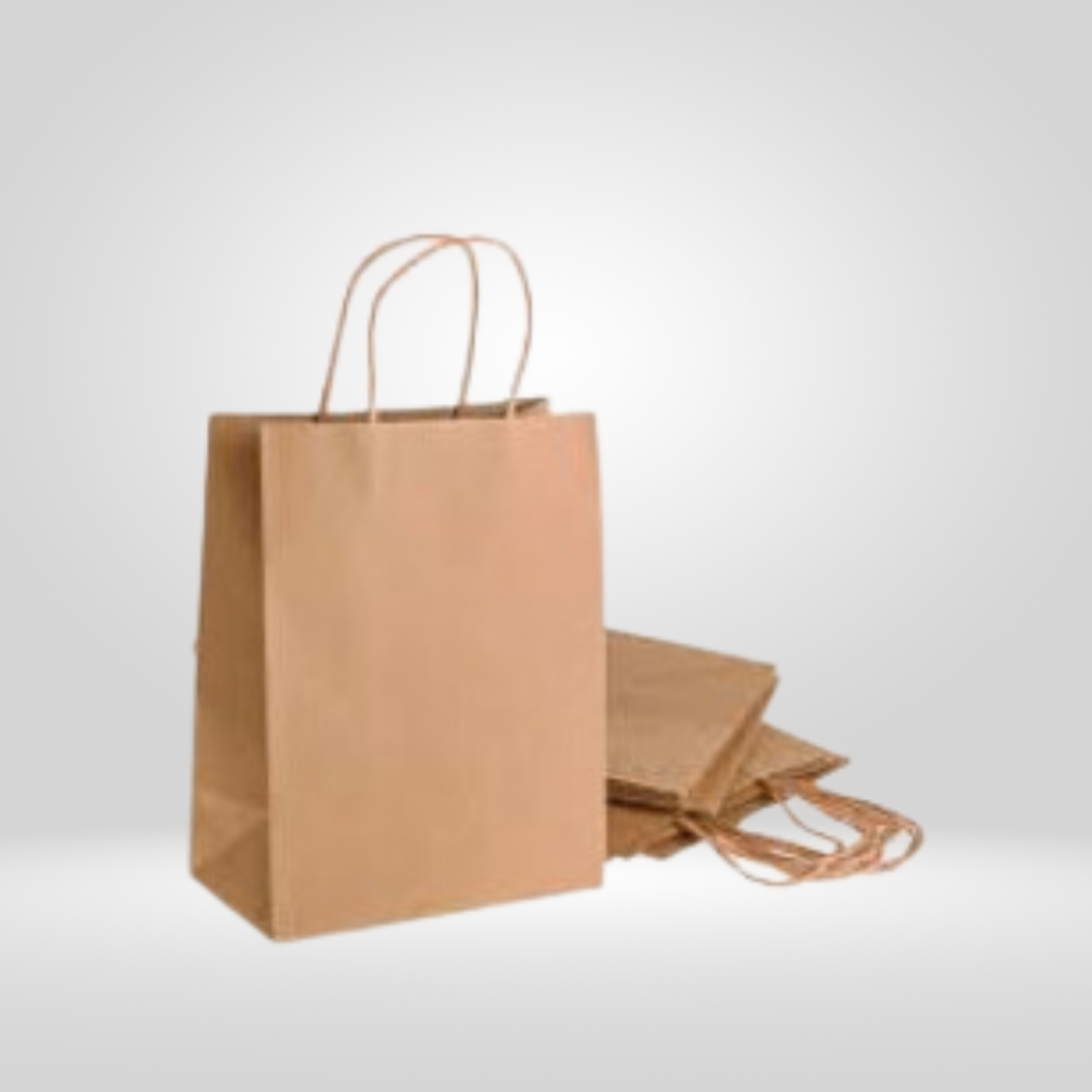 Gladway Togo Pak - Kraft Paper Bags with Twisted Handles