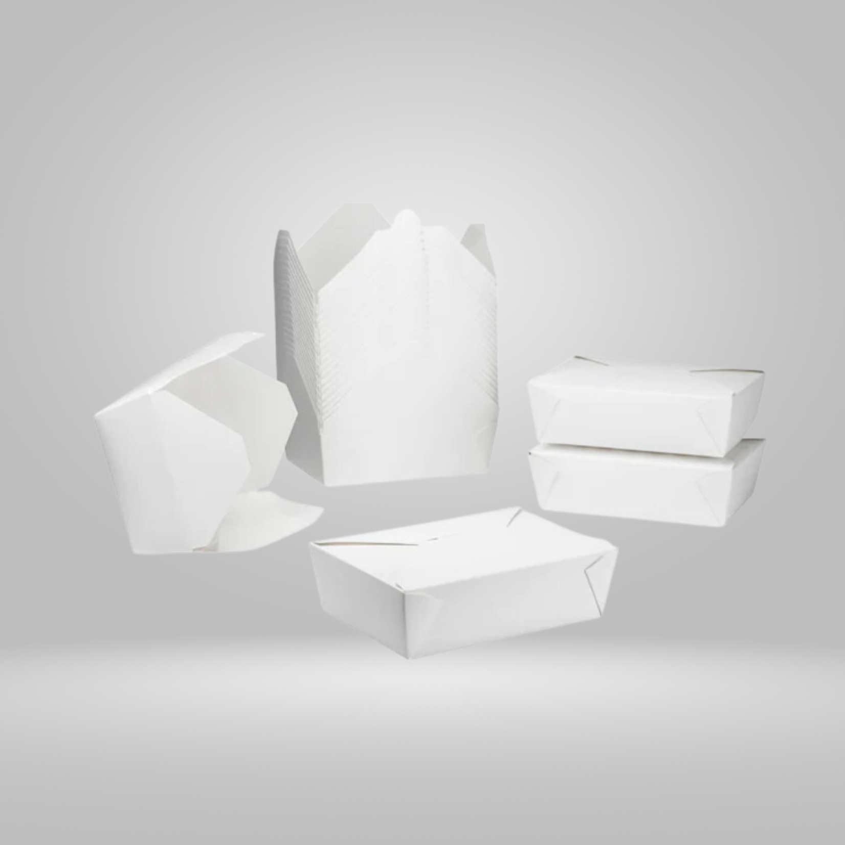 Acko - Food Packer Acko - White Paper Take-out Containers