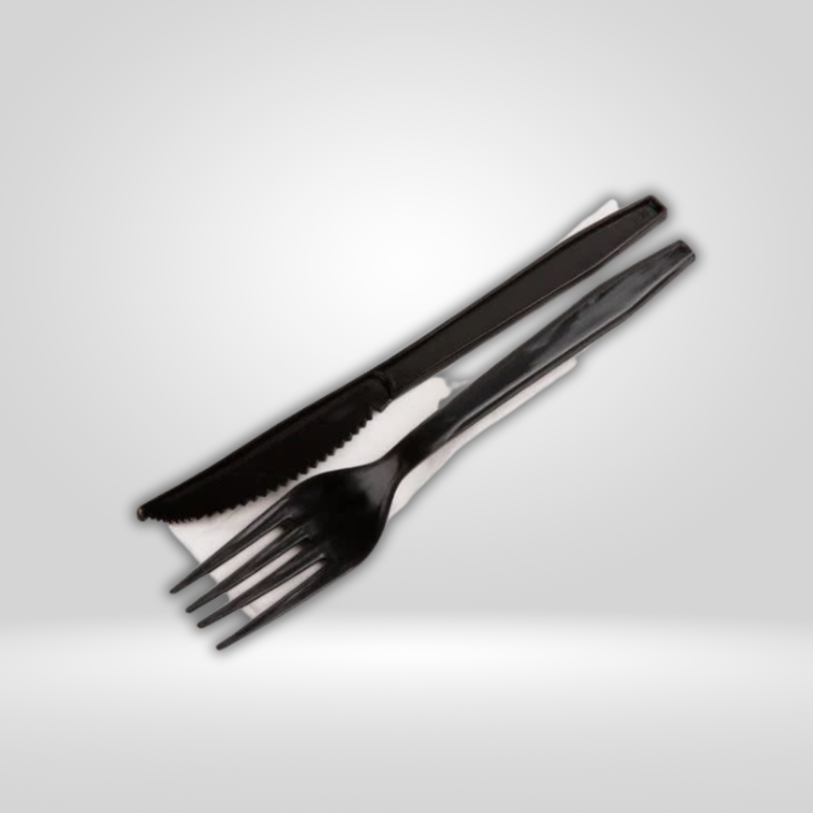 Buhaya Care Buhaya -  Wrapped Heavy Weight  Plastic Cutlery Kit