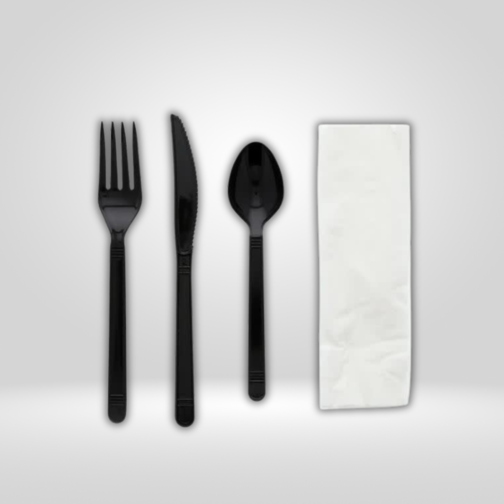 Buhaya Care Buhaya -  Wrapped Heavy Weight  Plastic Cutlery Kit