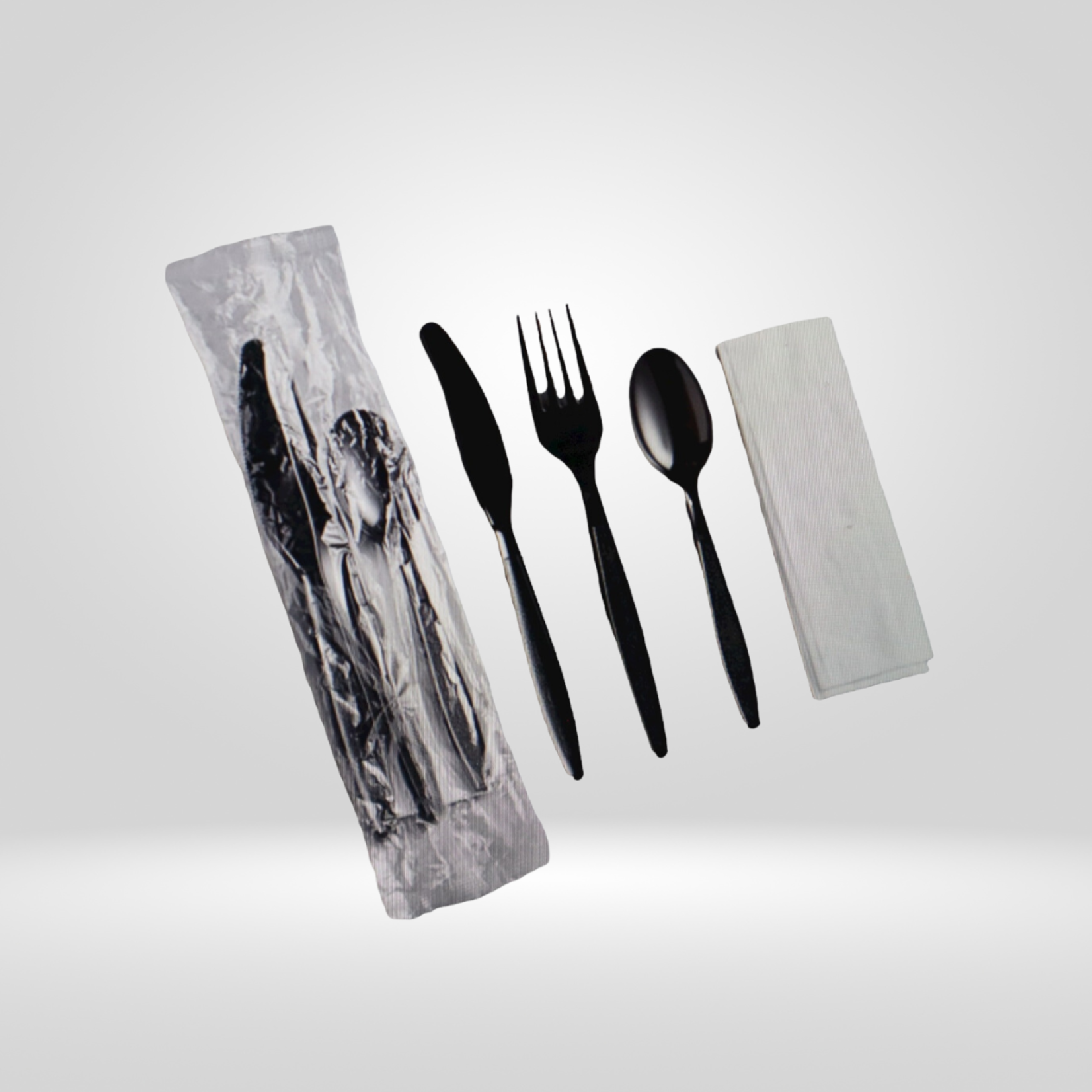 Buhaya Care Buhaya -  Wrapped Heavy Weight  Plastic Cutlery Kit