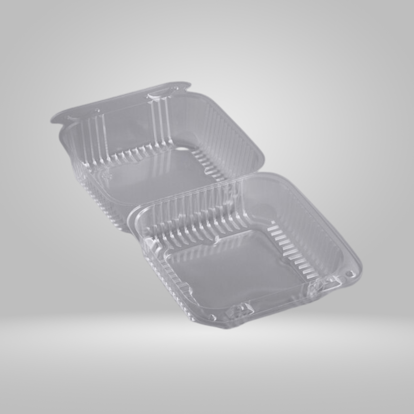 Buhaya Choice BUHAYA Clear Hinged Containers 5 x 2" (Deep) 500 pcs/case